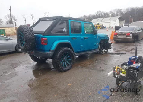 2020 Jeep Wrangler Unlimited Sahara 4X4 из США, поврежденный, VIN 1C4HJXEN0LW283787